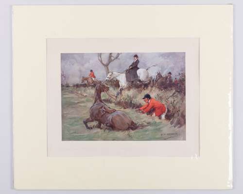 Group of eight hunting prints after George Denholm Armour (1864-1949)