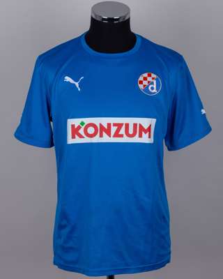 Sime Vrsaljko blue No.14 Dinamo Zagreb short-sleeved shirt, 2011-13