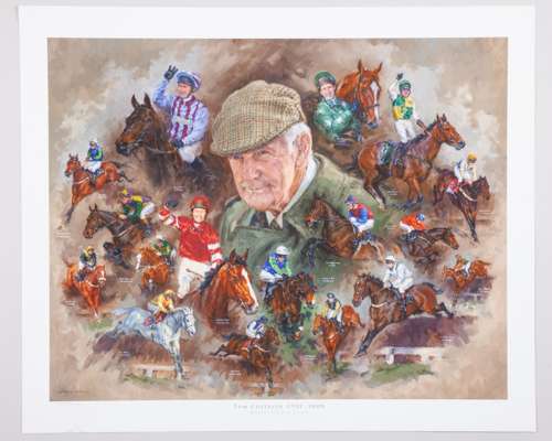 Group of five limited edition horse racing prints