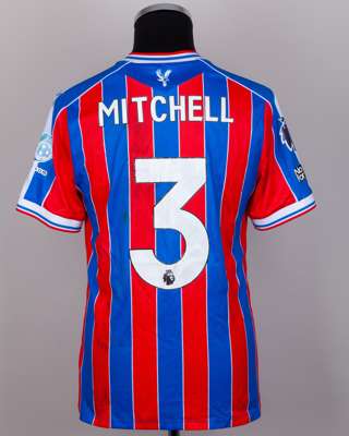 Tyrick Mitchell No.3 Crystal Palace v. Leeds United match worn shirt