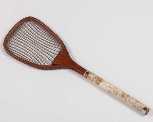 Rare seminal demi-paume 18th century real tennis racquet by Antoine Henry MASSON (1735-1793)
