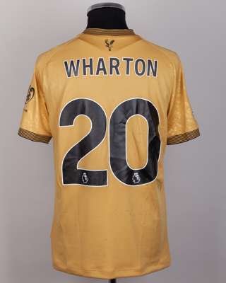 Adam Wharton No.20 Crystal Palace v. Brighton (Away) match worn shirt