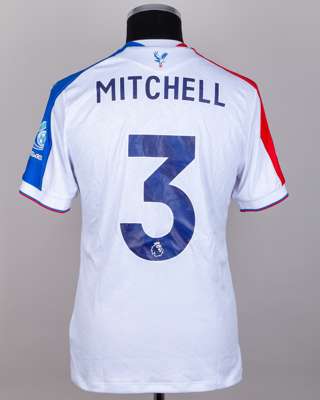 Tyrick Mitchell No.3 Crystal Palace v. Nottingham Forest (Away) match worn shirt