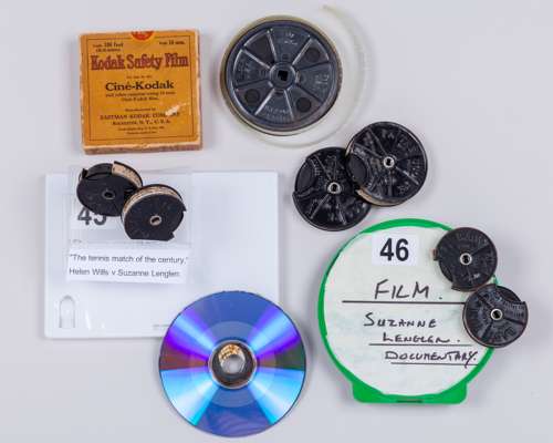 Eight various tennis related tennis film reels