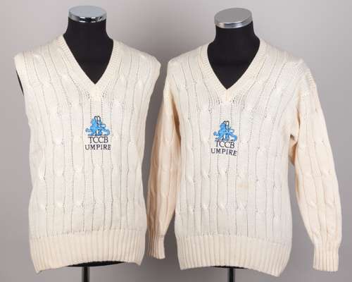 Dickie Bird Test and County Cricket Board Umpire sleeveless and long-sleeved sweaters