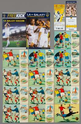 Collection of 39 1958 World Cup postcards,
 all featuring postage stamps and postmarks commemorating the World Cup held in Sweden, each depicting arti
