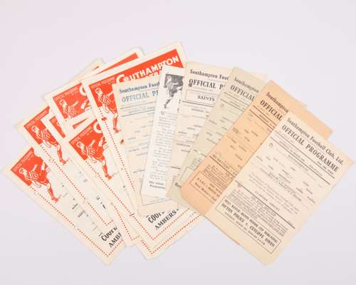 Fourteen Southampton match programmes 1942-44