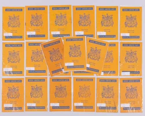 Complete run of Leeds United home match programmes, 1959-60