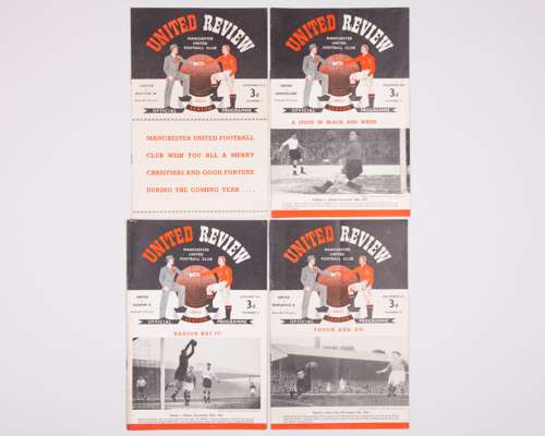 Four Manchester United home match programmes, 1950-51