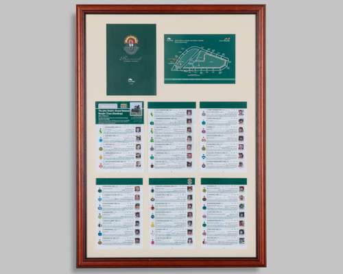 2007 Grand National framed racecard display fully-signed by the participating jockeys