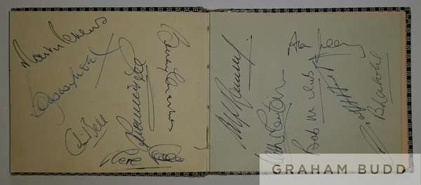 Autograph book containing 25 signatures of players fromEngland1966 World Cup