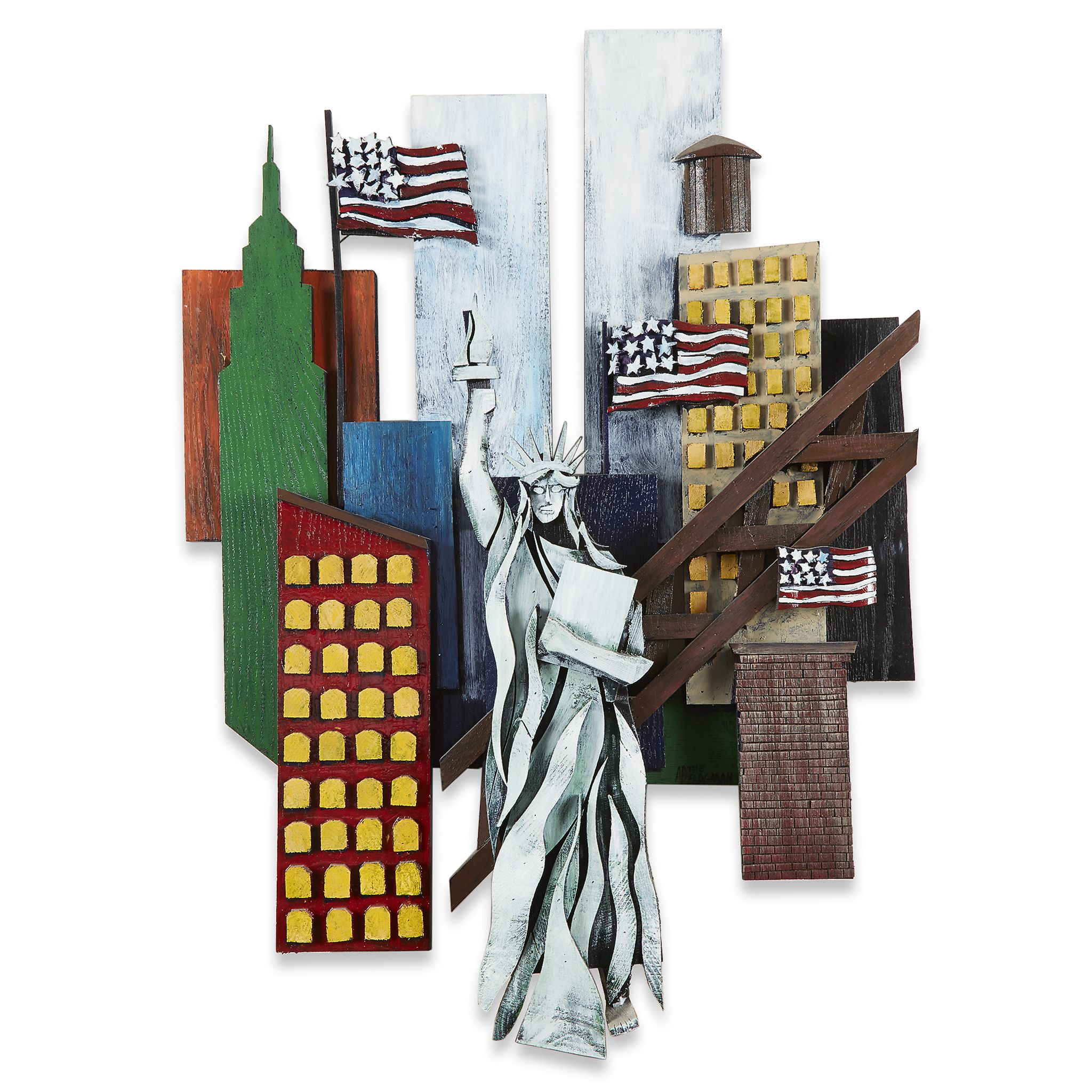 Past auction Roger Lee Ivens aka Ab the Flagman (b. 1964) New York Liberty April 25, 2018