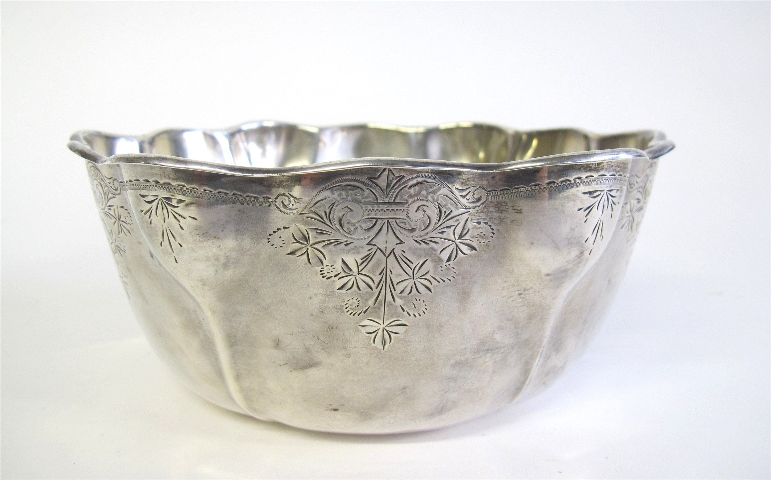 Sterling silver bowl whiting mfg. co., new york, ny, late 19th/early