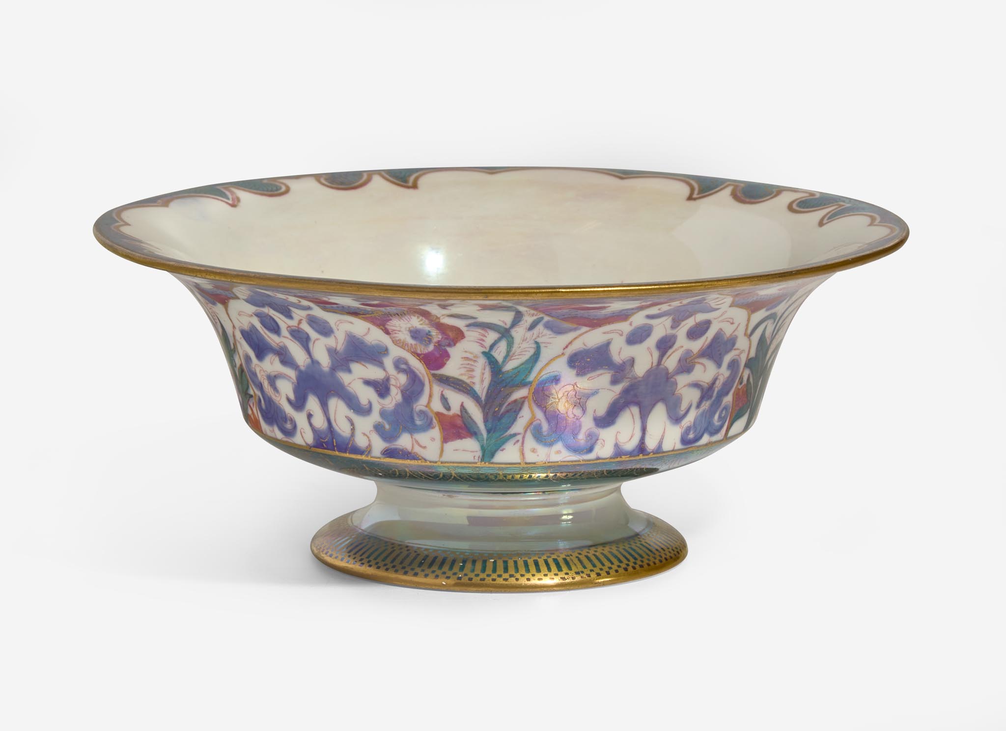 An Unusual Wedgwood Fairyland Lustre Footed Bowl, UK, circa 1925