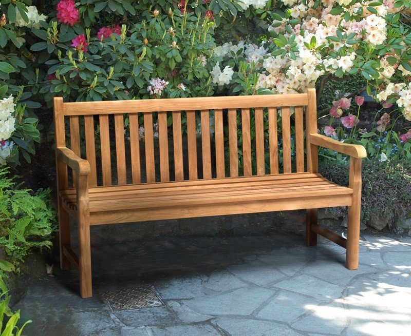 Selection of Windsor Luxury Teak 4 Seater (5ft) & 5 Seater (6ft) Benches