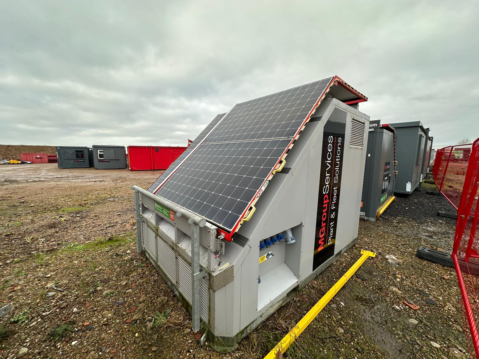 2021 AJC Easy Cabin Solar Pod Portable Solar Generators, Secure 3+1 Toilet & 20ft Secure Container, due to Contract Completion