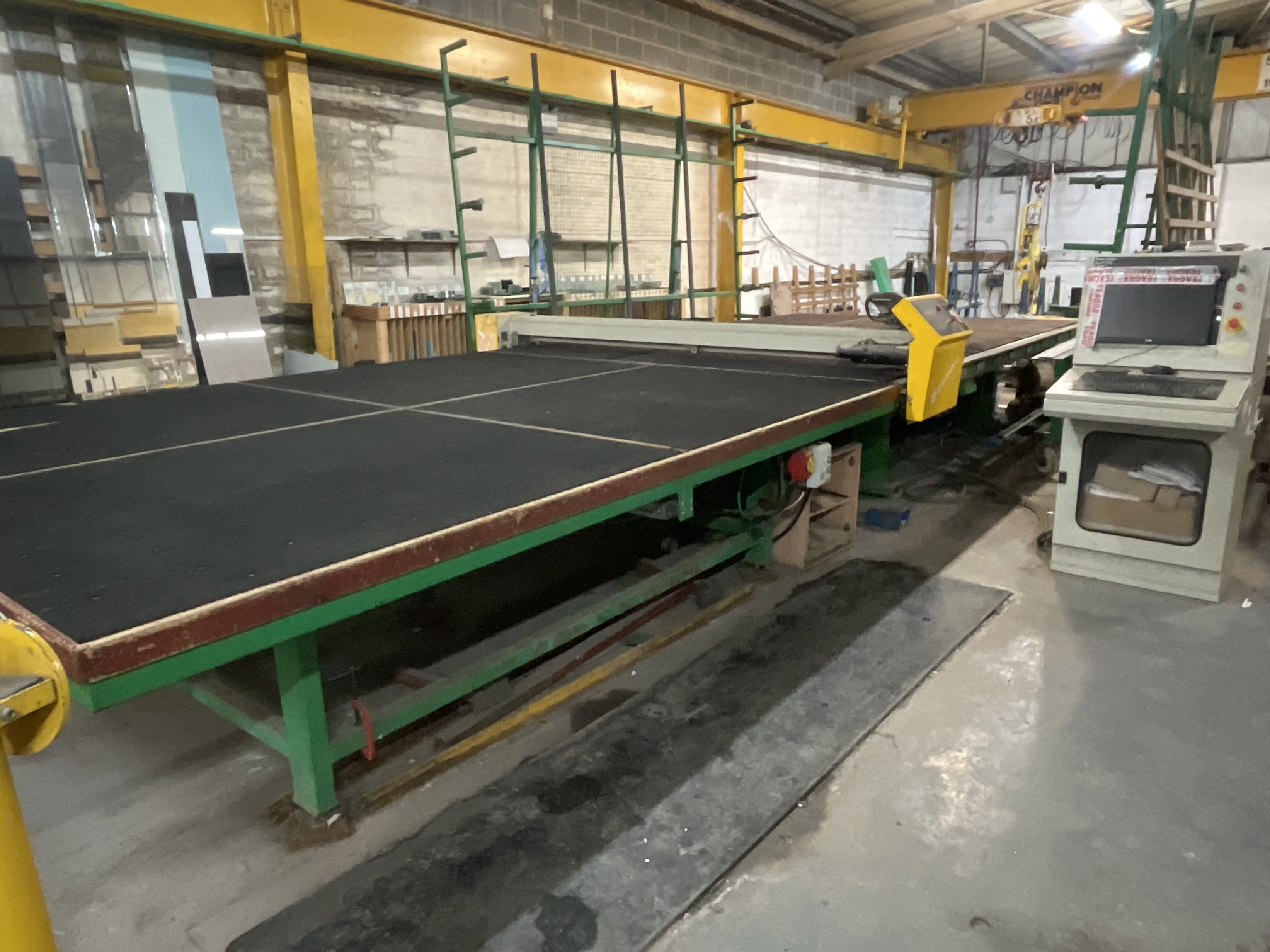 Contents of Painted Glass Manufacturer to include Machinery, Storage Racks & more, due to Retirement