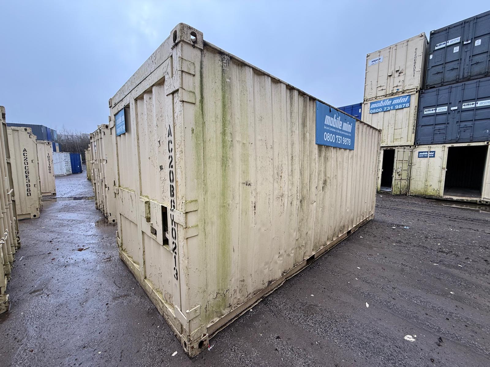 Site Accommodation to include 20ft Secure Containers, due to Fleet Renewal | Loading Available | Subject to Vendor Approval