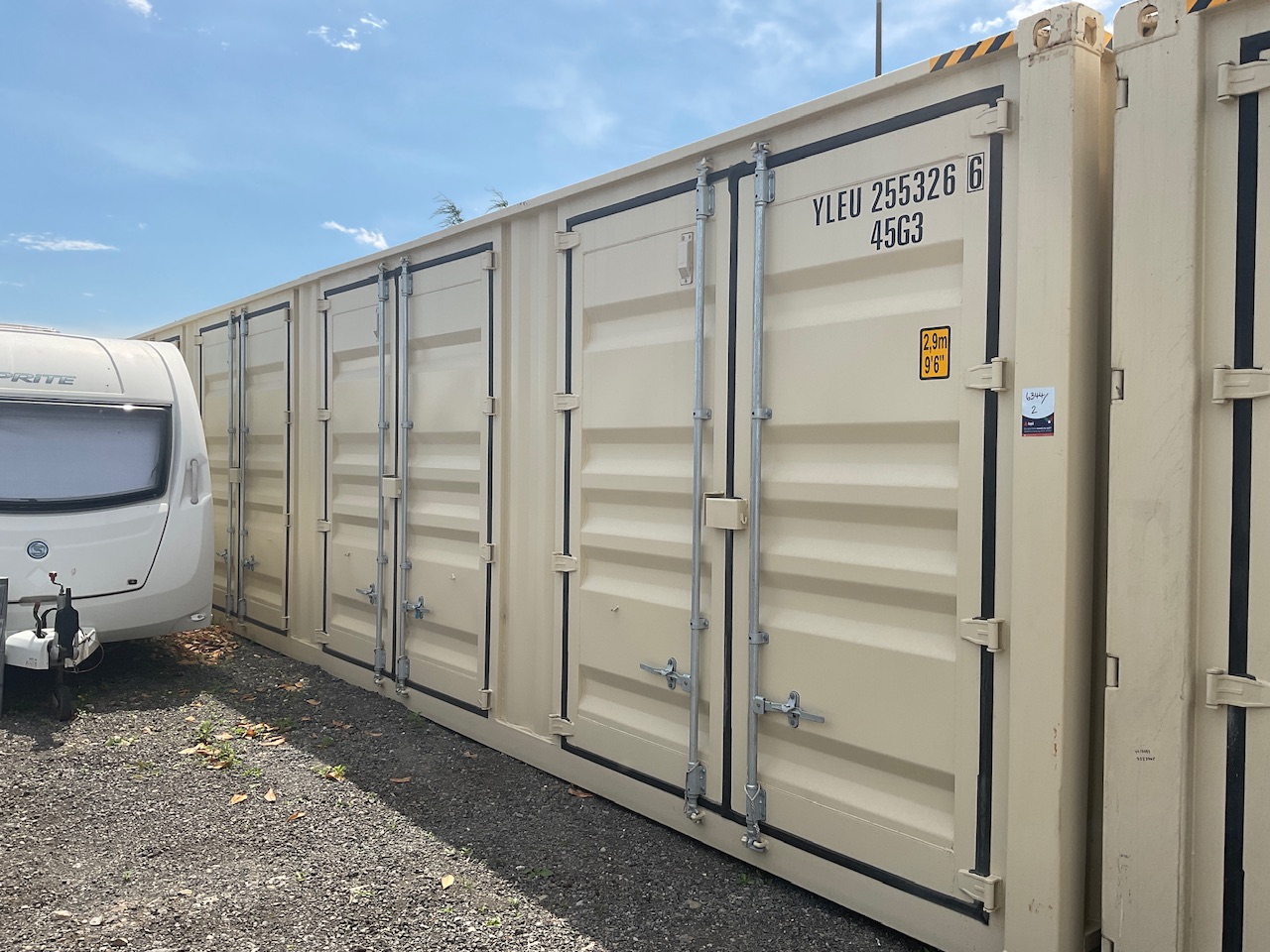 40ft Single Trip Multi Door High Cube Containers, Container Shelters, Steel Site Fencing & more, due to Stock Clearance | Shipping & Loading Available