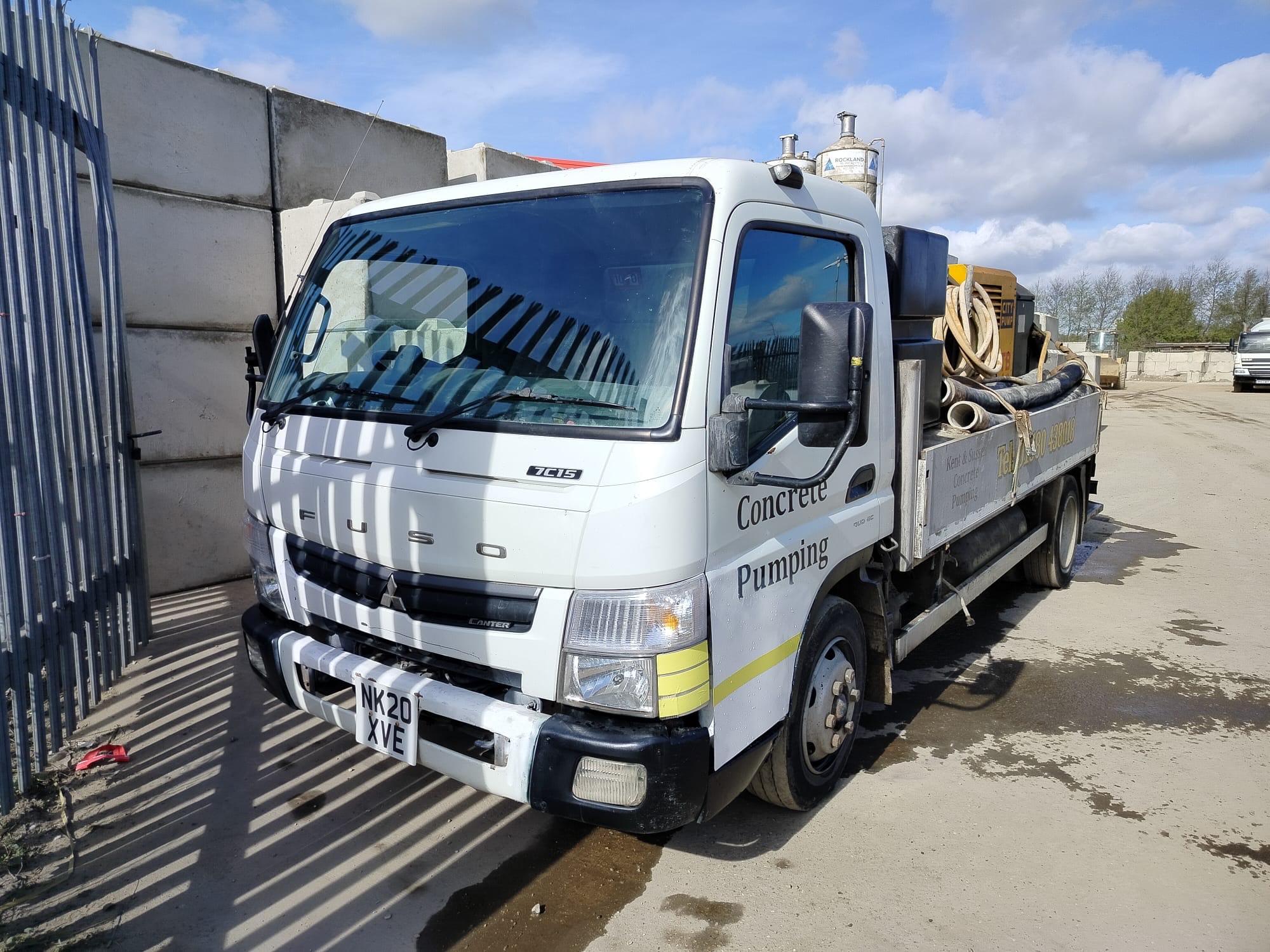 2020 Mitsubishi Fuso Canter 7C15 34 with Turbosol TB40 Concrete Pump, due to Fleet Renewal