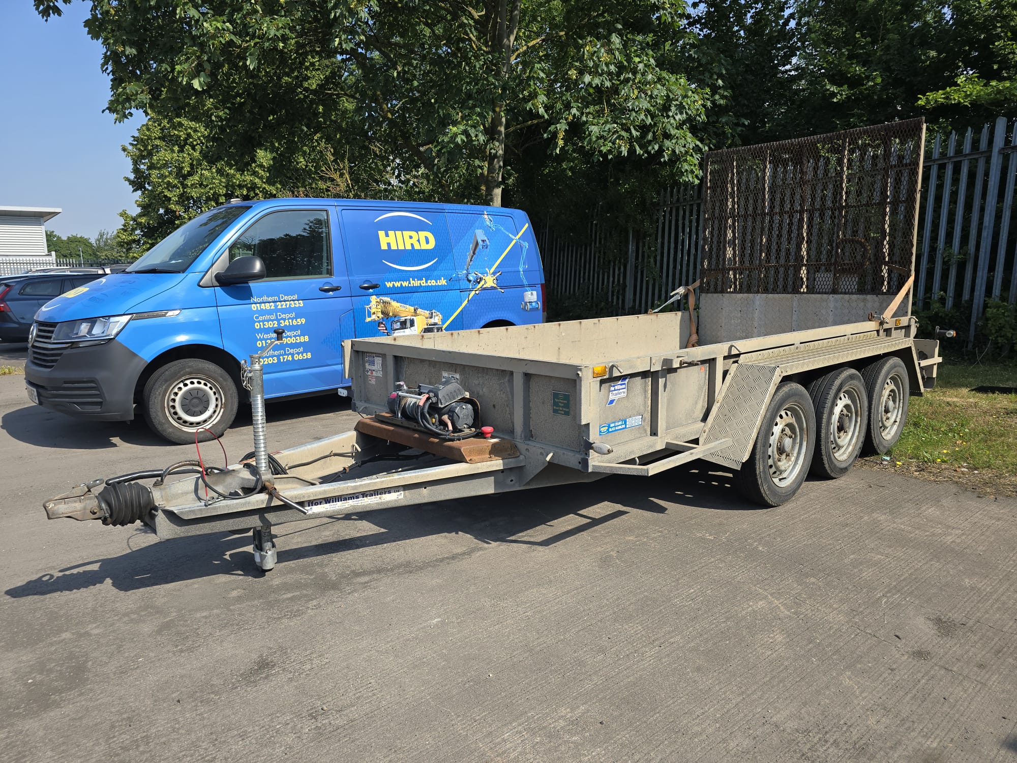 2017 – 2014 Volvo FM 420 Beaver Tail 32T Plant Wagons, IVECO Daily Oil & Steel Cherry Picker, Genie Scissor Lifts & Ifor Williams Plant Trailer on behalf of Hird National Access Hire Company, due to Fleet Renewal