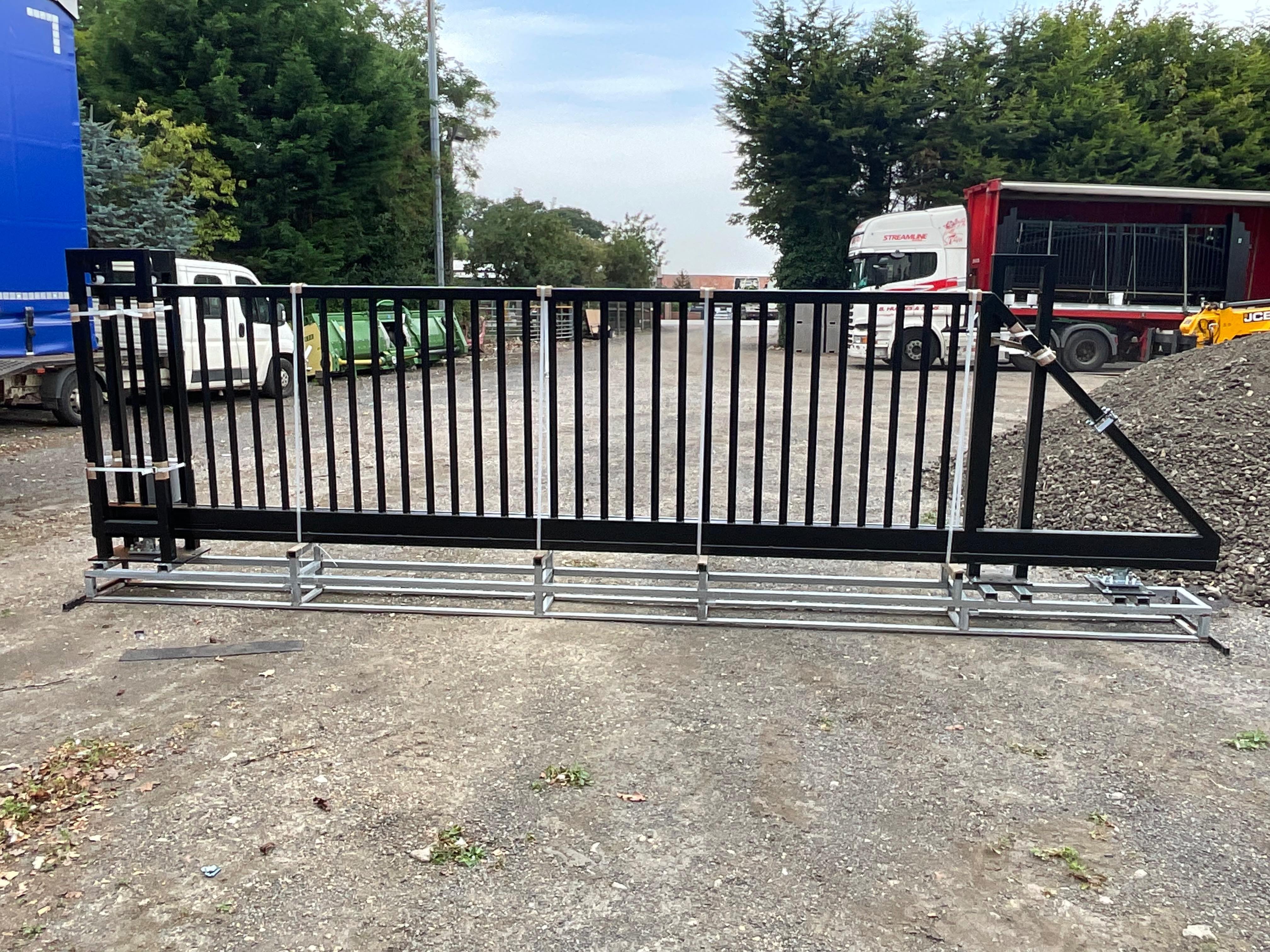 Electric Sliding Gates, Iron Gates & Steel Fence Panels with Posts, due to Stock Clearance | Subject to Vendor Approval