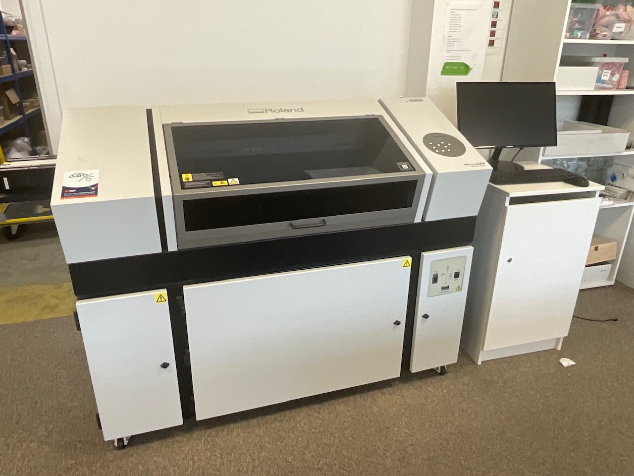 Roland Versa UV Flatbed Printer, HPC Laser Cutters, Business Assets, IT/Office Equipment & more on behalf of the Liquidators of Ascensor Limited & Smarter Retail Limited | Subject to Vendor Approval