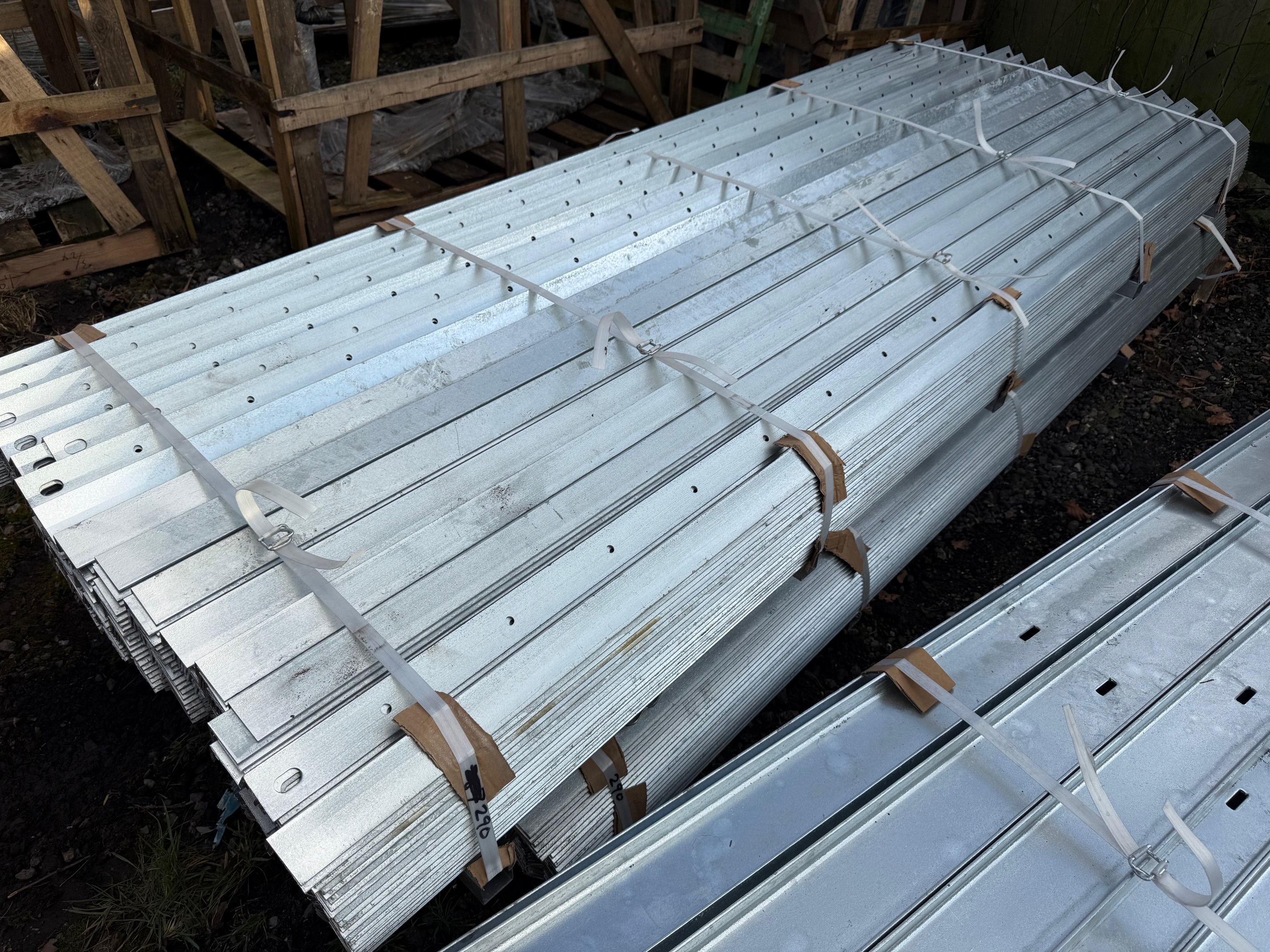 Galvanised ‘W’ Palisade Security Fencing, V Beam Security Fencing, Oak Beams, Tool Chests, Log Burners & more | Shipping Available
