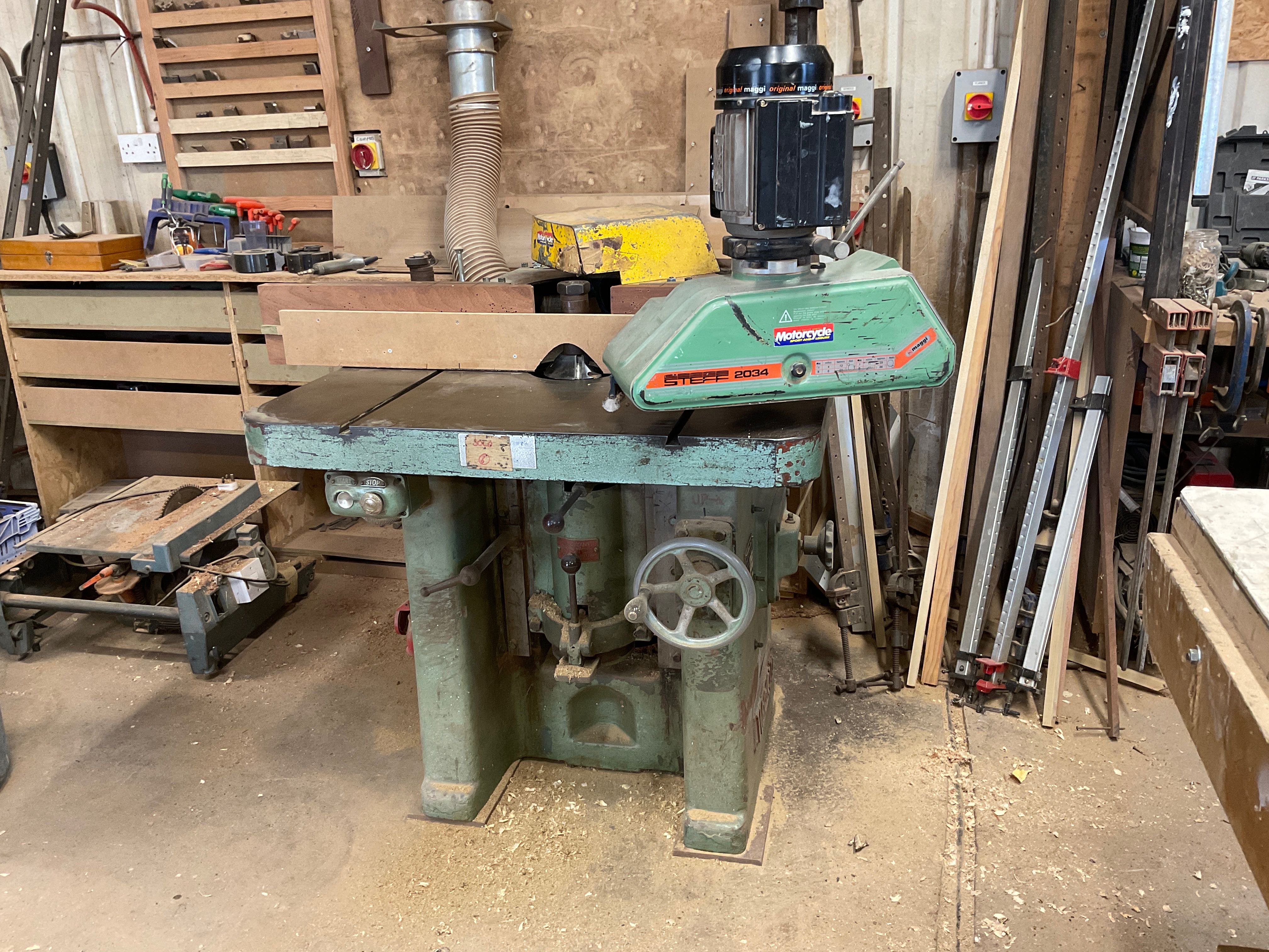 Contents of Joinery Workshop to include Machinery, Compressor & Workbenches, due to Retirement | No Loading or Shipping Available