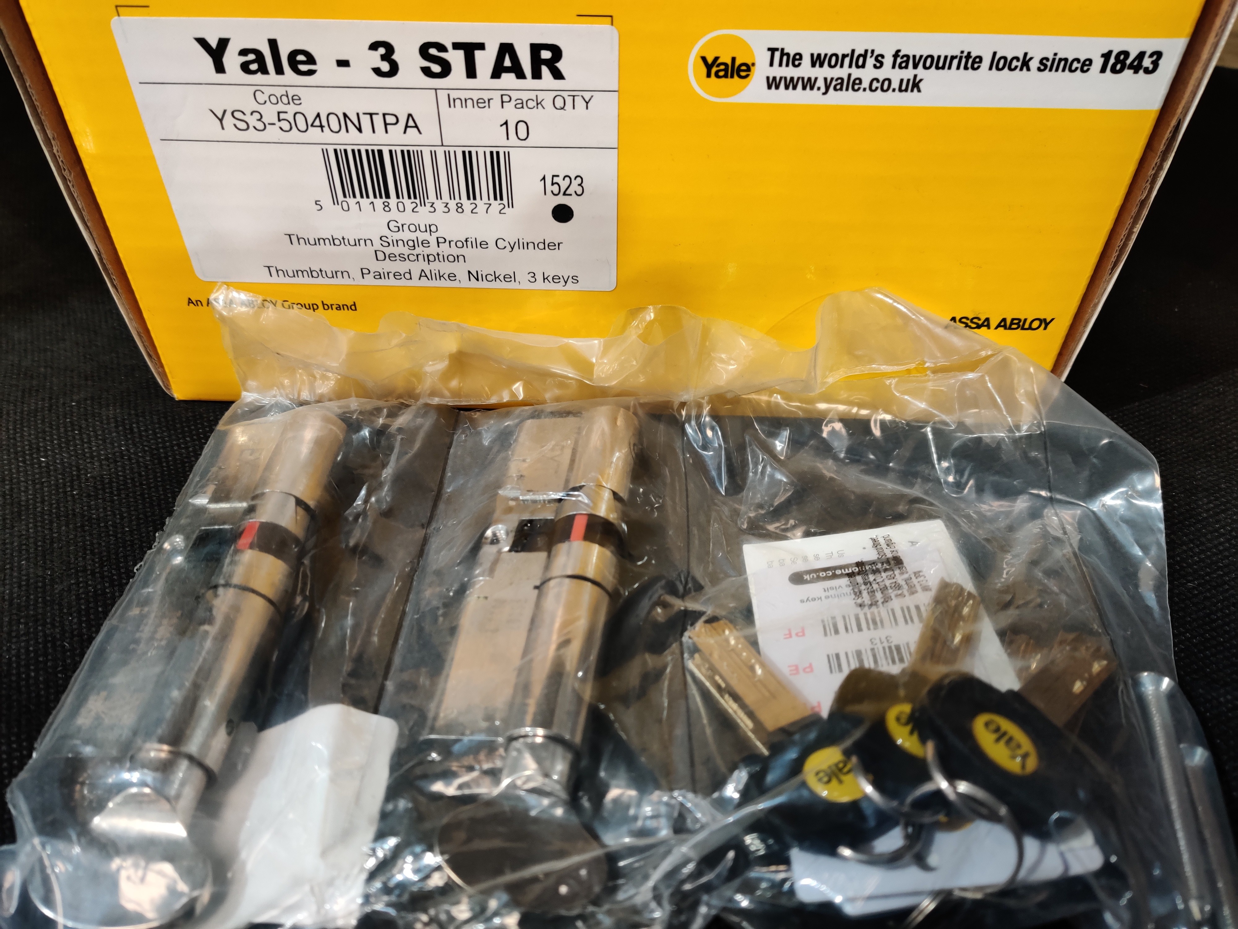 High Quality ERA & Brand New Yale Hardware & Accessories to include Single & Double Cylinders, Euro Turn Locks, Screw Pull Handles, Lever Handles & more | No Reserve | Shipping Available