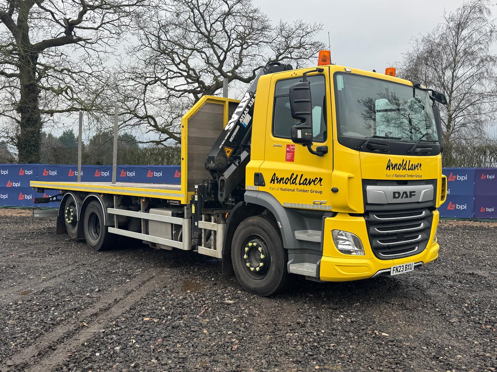 2023 DAF CF 340 Flatbed Crane Lorries on behalf of Finance Company, due to Administration of The National Timber Group | Subject to Vendor Approval