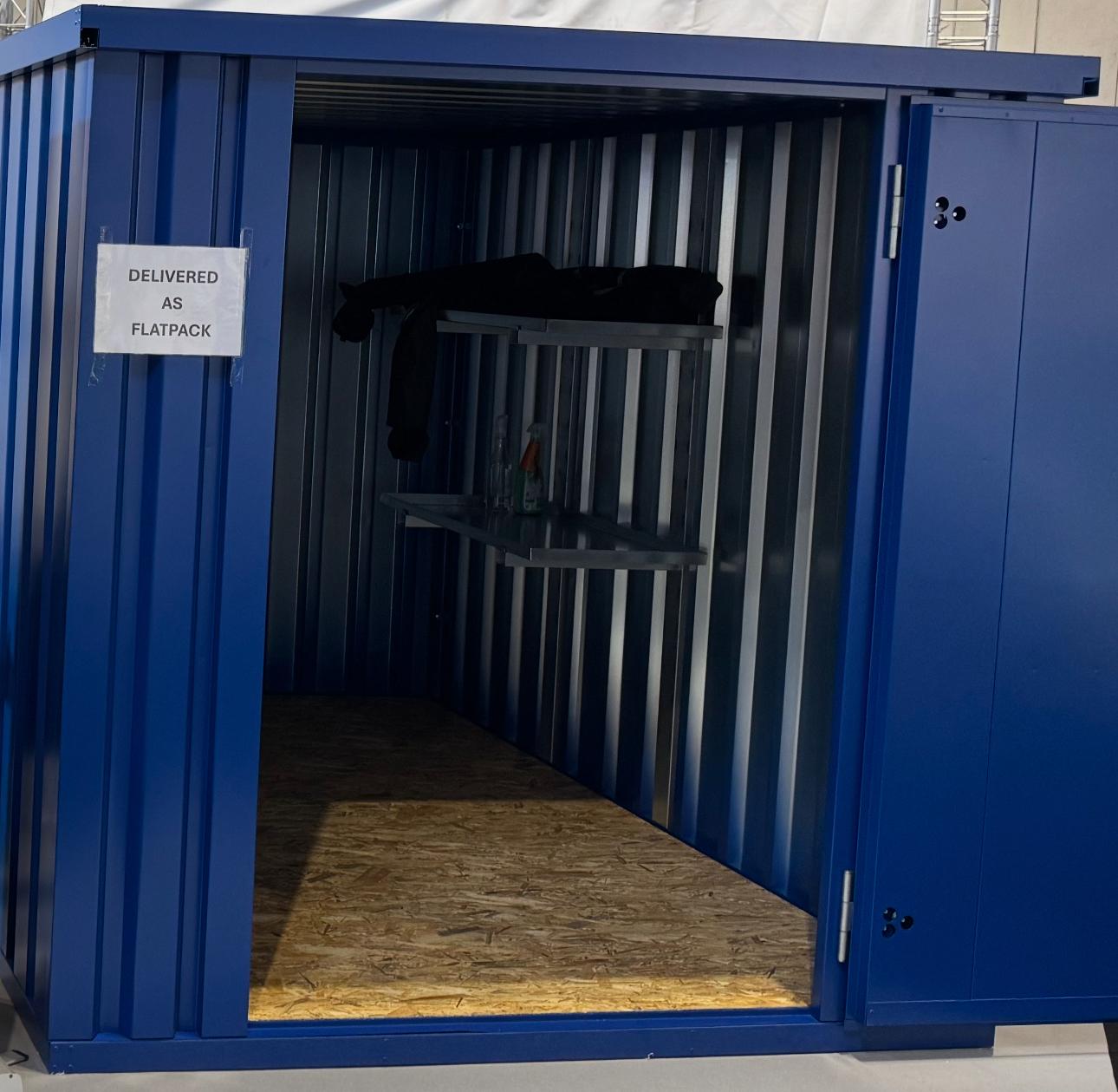 Unused Insulated & Single Skinned Flat Packed 4m & 3m x 2m Pop Up Container Buildings, due to Stock Clearance | Subject to Vendor Approval