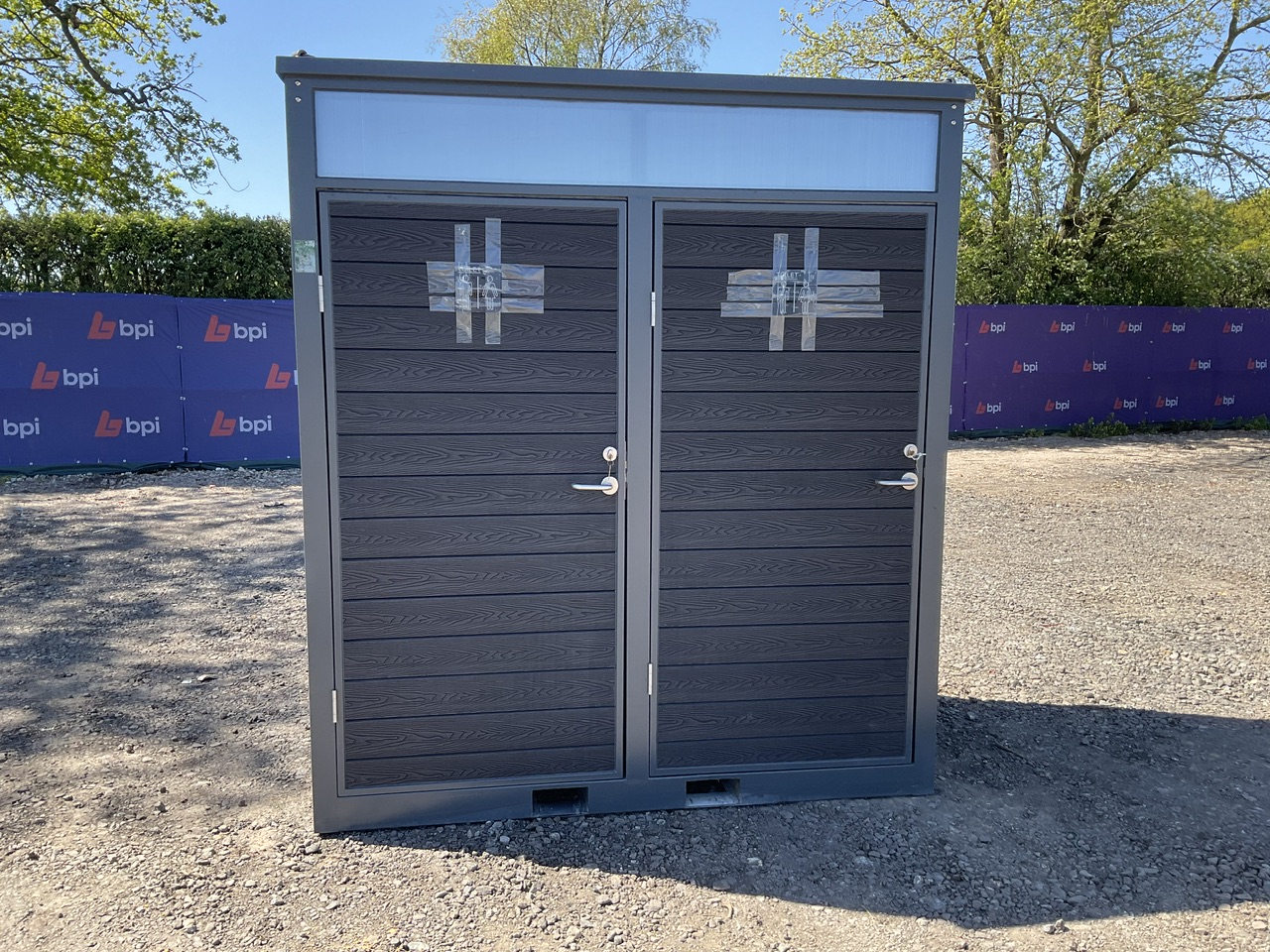 Unused Container Saunas, Cubicle Portable Toilets & Portable Washrooms, due to Stock Clearance | Loading & Shipping Available