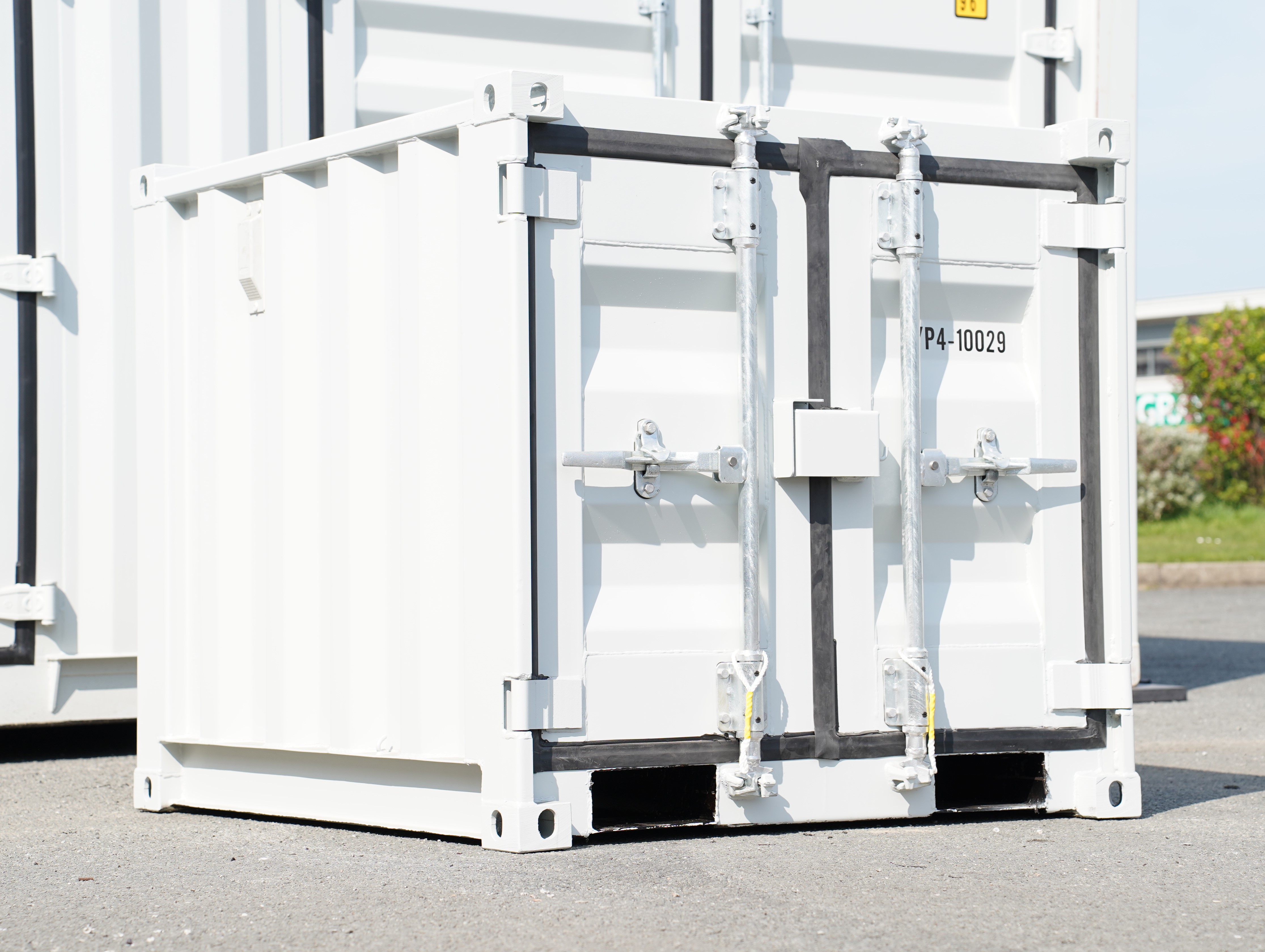 Unused 40ft High Cube Container, 9ft, 5ft & 4ft Containers, Metal Shed/Garage & 6ft Workbench on behalf of Surveying Company
