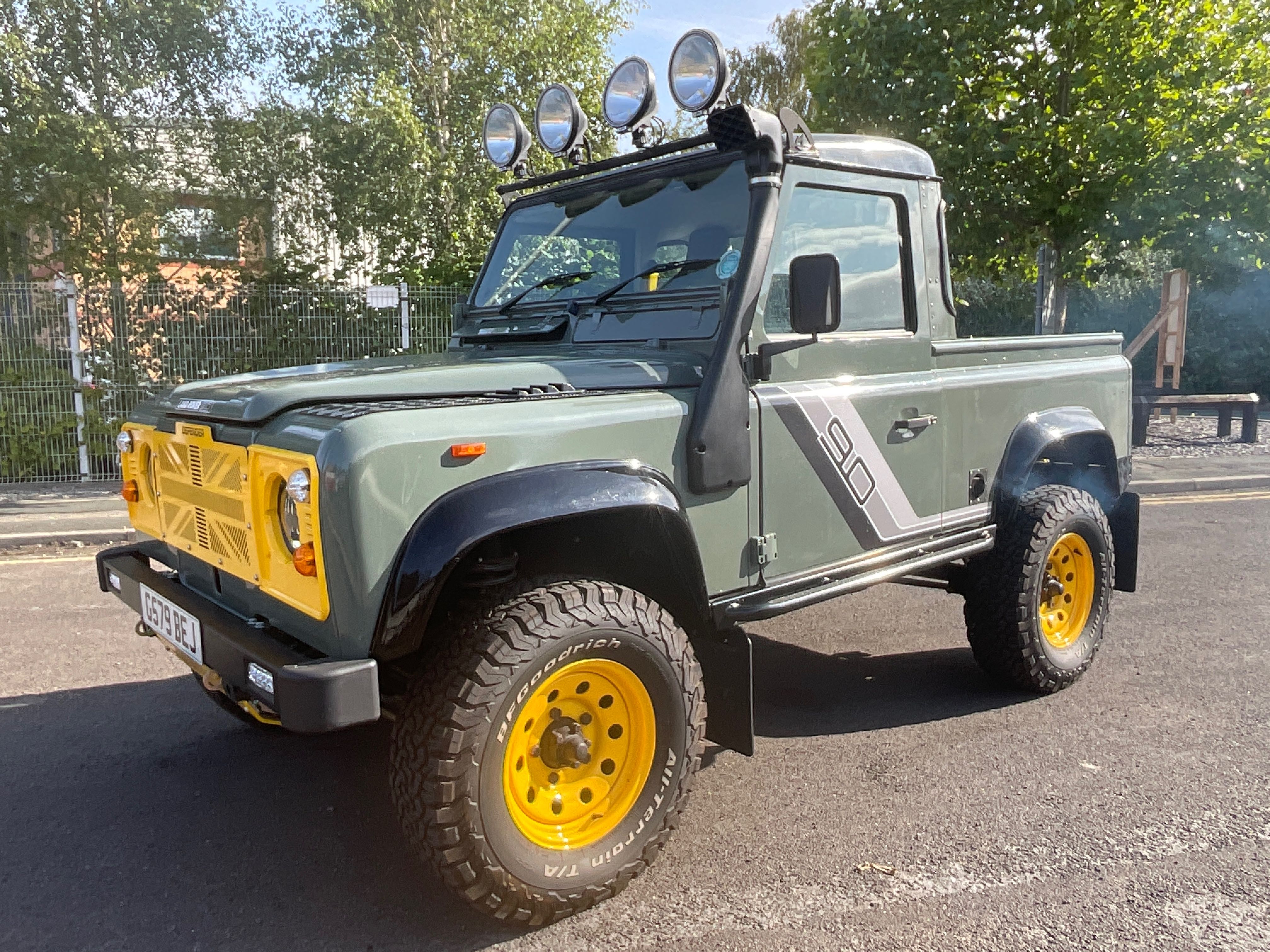 1989 Land Rover Defender 90 Pick Up with BF Goodrich Tyres, Snorkel & LED Spotlights, due to Retirement