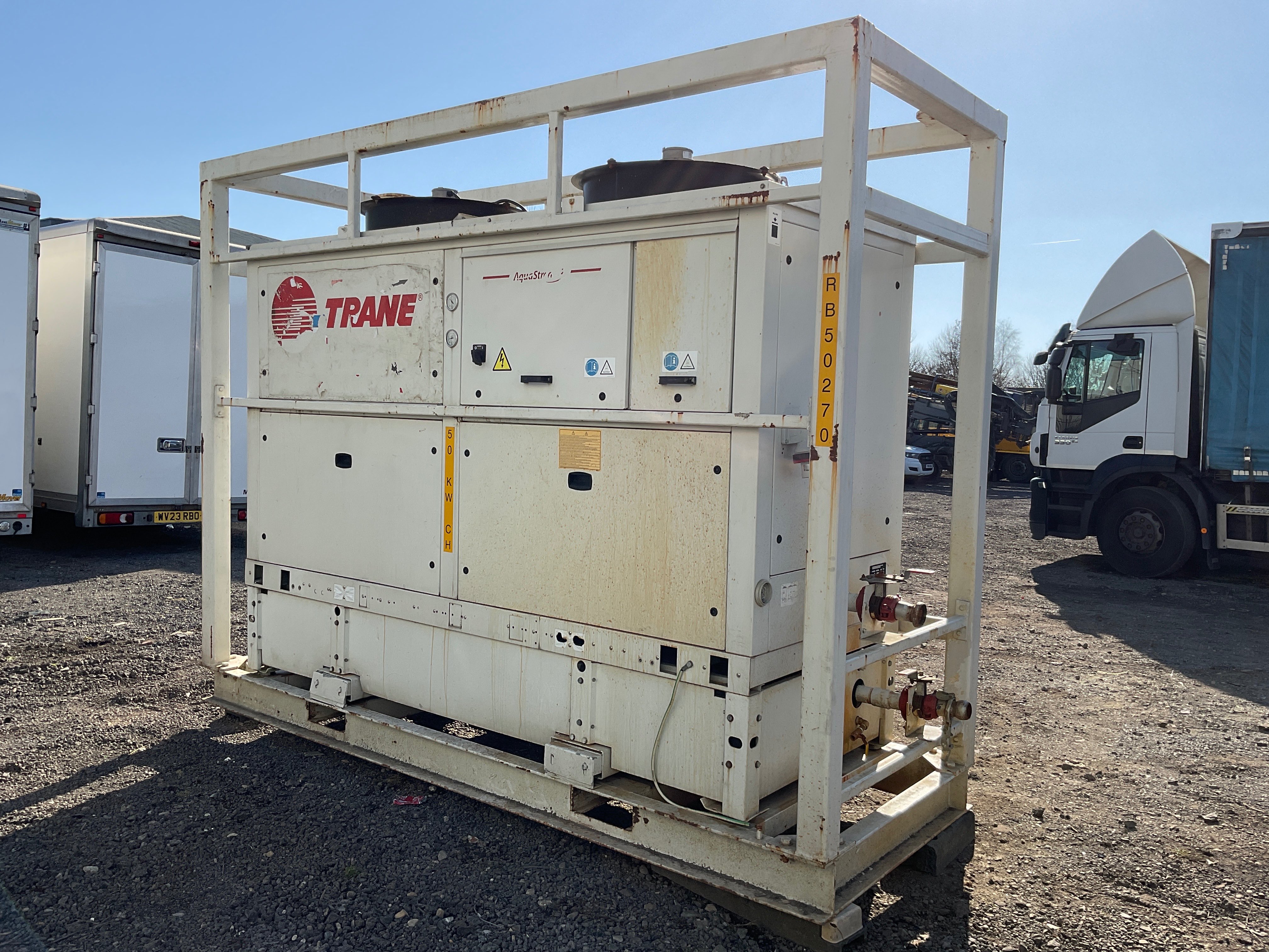 Trane Air Cooled Chillers on behalf of Specialist Temperature Control Solutions Company, due to Fleet Disposal | No Loading or Shipping Available