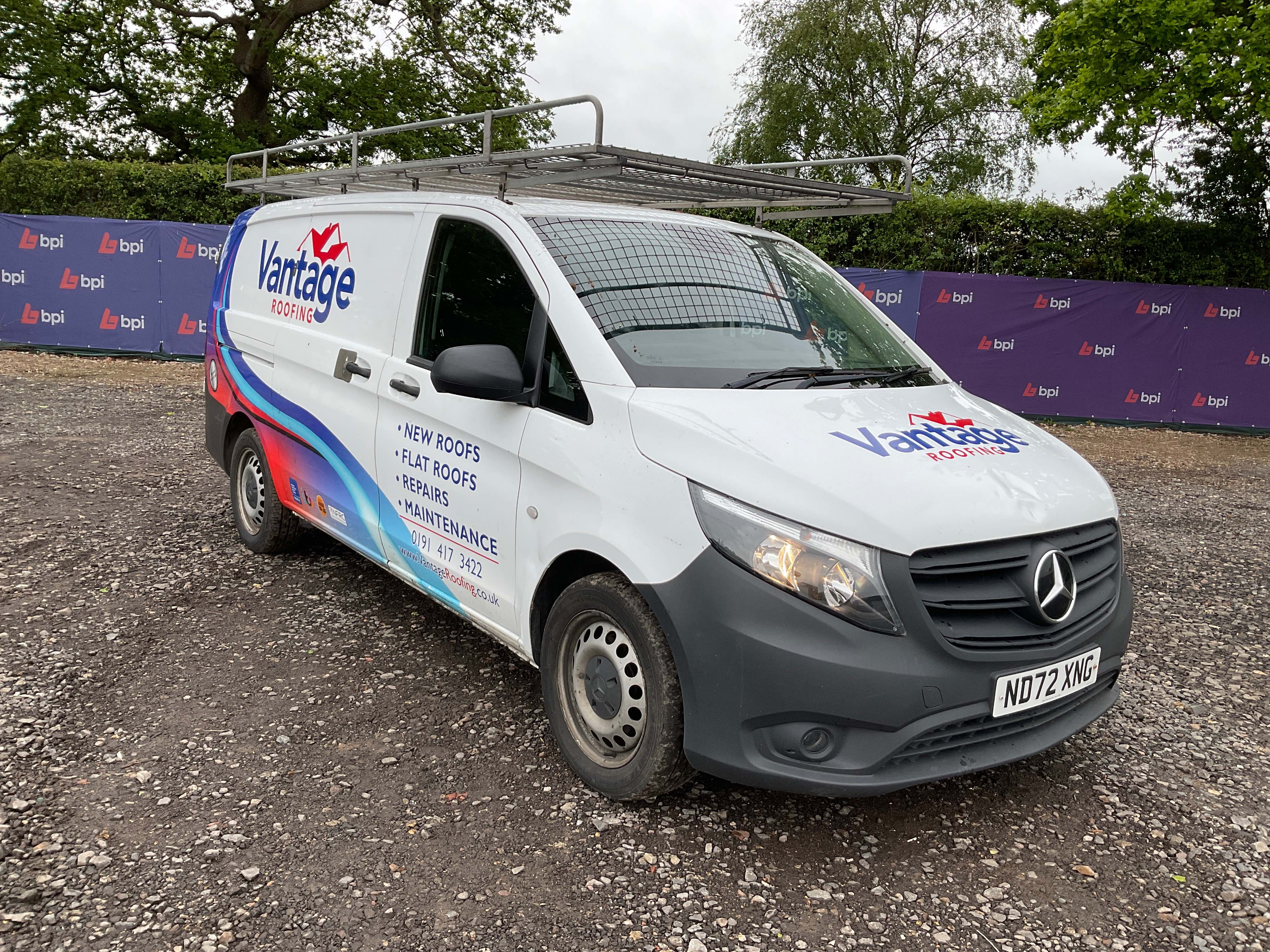 2023 & 2022 Mercedes Vito 114 Progressive CDI Vans on behalf of the Administrators of Vantage Roofing NE Ltd. | Subject to Vendor Approval
