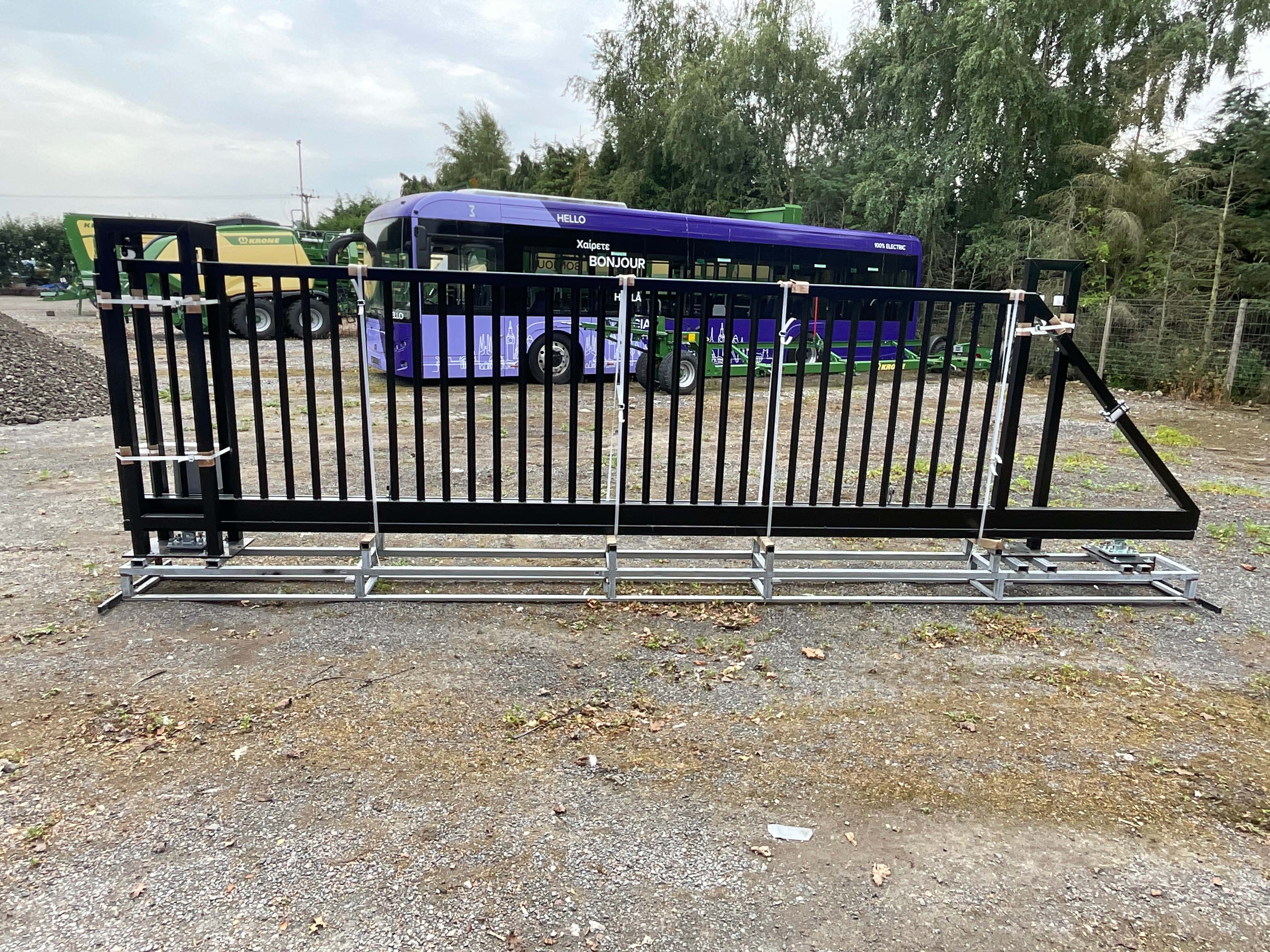 Unused Steel Electric Operated Gates in Various Sizes & Designs, due to Stock Clearance | Shipping & Loading Available