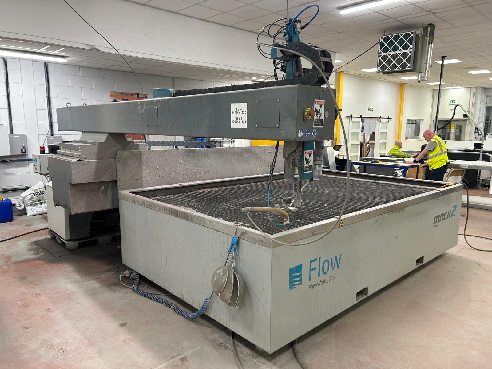 2018 Flow Waterjet Cutting Machine with Ecoflow Abrasive Extraction System on behalf of Scottish Charity, due to Restructure | Loading Available