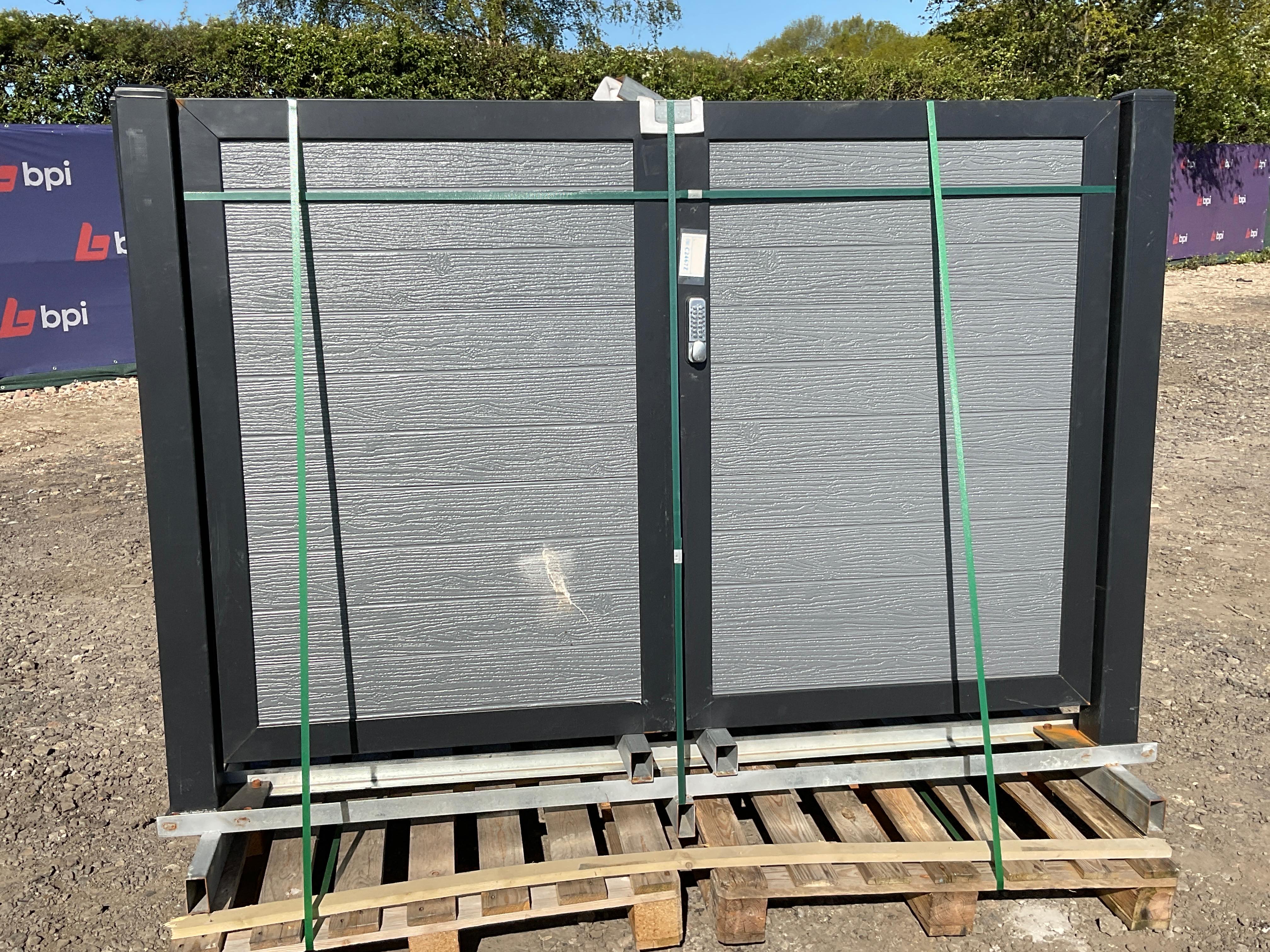 Electric Sliding Gates & Stone Pillar Iron Gates, Farm Style Swing Gates & Steel Post Gates, due to Stock Clearance | Subject to Vendor Approval