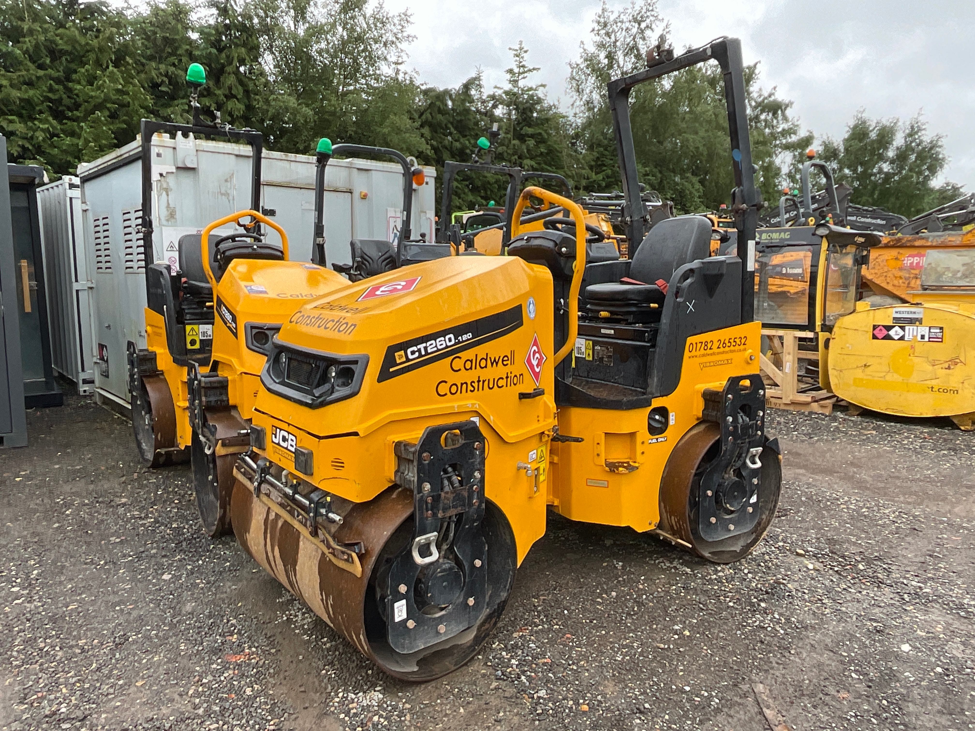 2023 – 2022 JCB Tandem Rollers on behalf of the Administrators of Caldwell Construction Limited & Major Finance Companies | Shipping & Loading Available