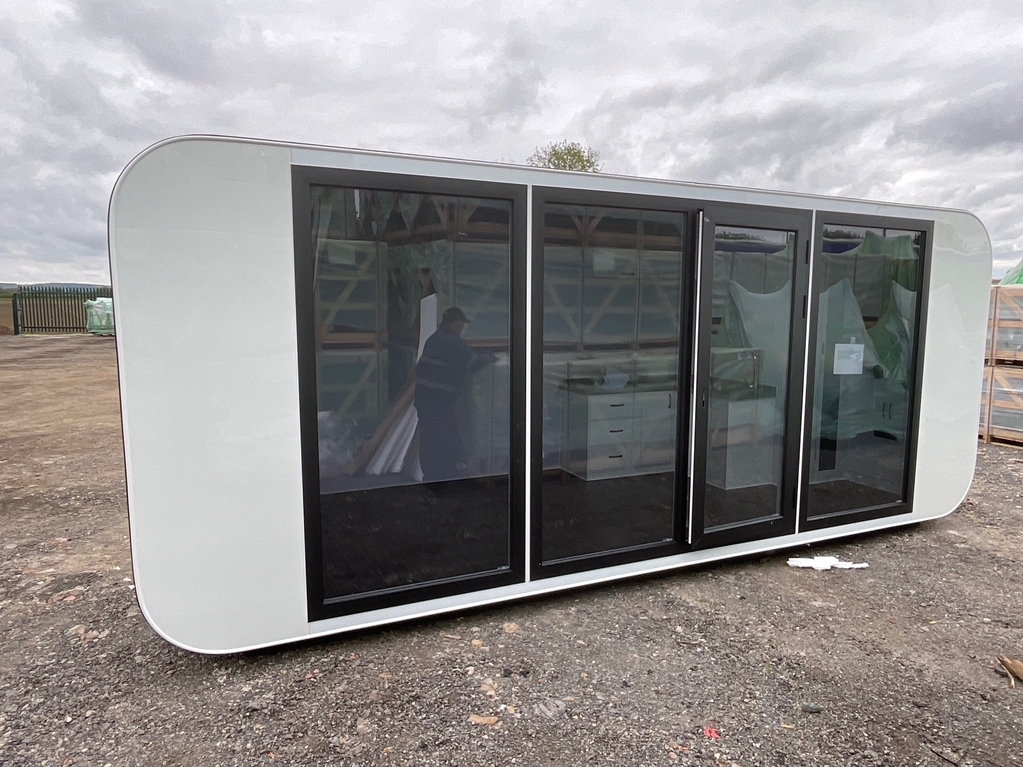 Steel Frame 19ft x 20ft Mobile Buildings, 20ft Prefab Tiny Cube, Container Swimming Pool, Sauna Rooms & 10ft Container Vending Unit, due to Stock Clearance